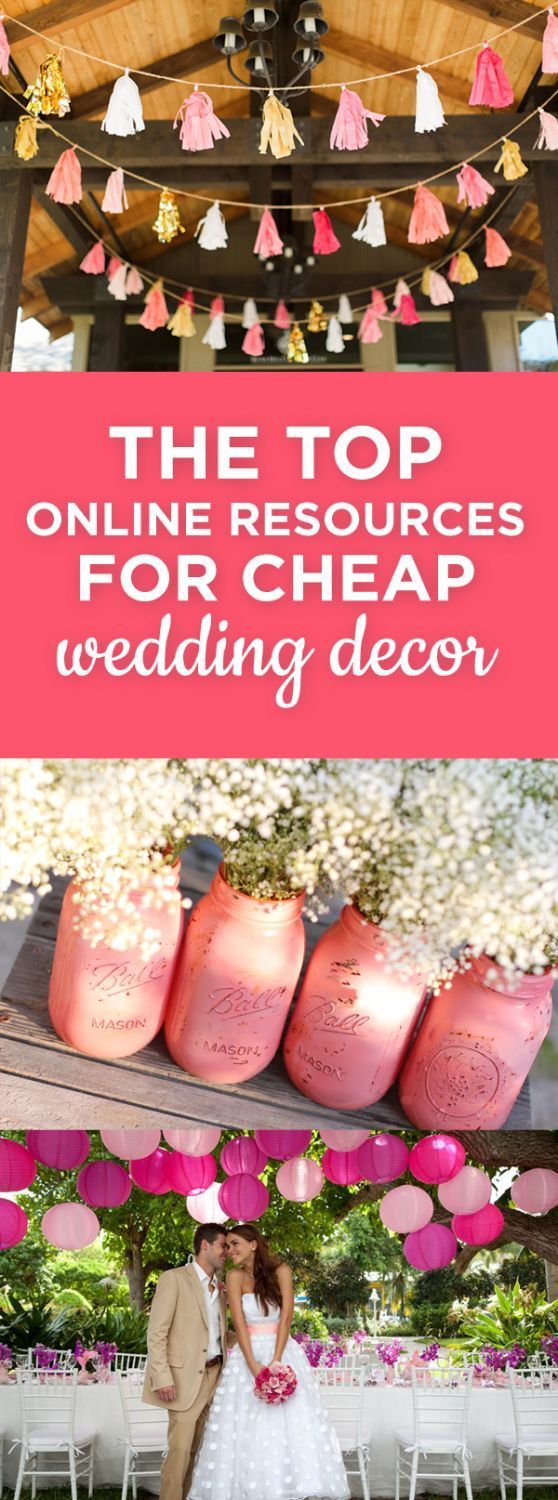 The Top Online Resources for Cheap Wedding Decor -   25 cheap wedding decor
 ideas