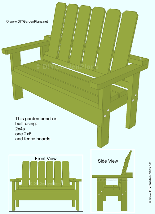 Free Garden Bench Guide: Simple To Build Garden Bench. I bet you could pull this off with pallets, too. -   25 did garden bench
 ideas