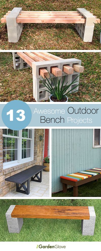 13 Awesome Outdoor Bench Projects -   25 did garden bench
 ideas