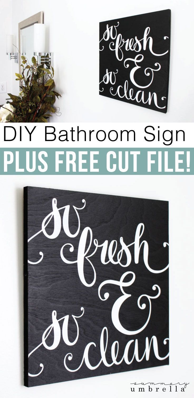 25 diy bathroom signs
 ideas