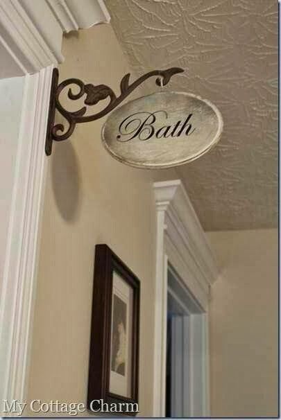 25 diy bathroom signs
 ideas