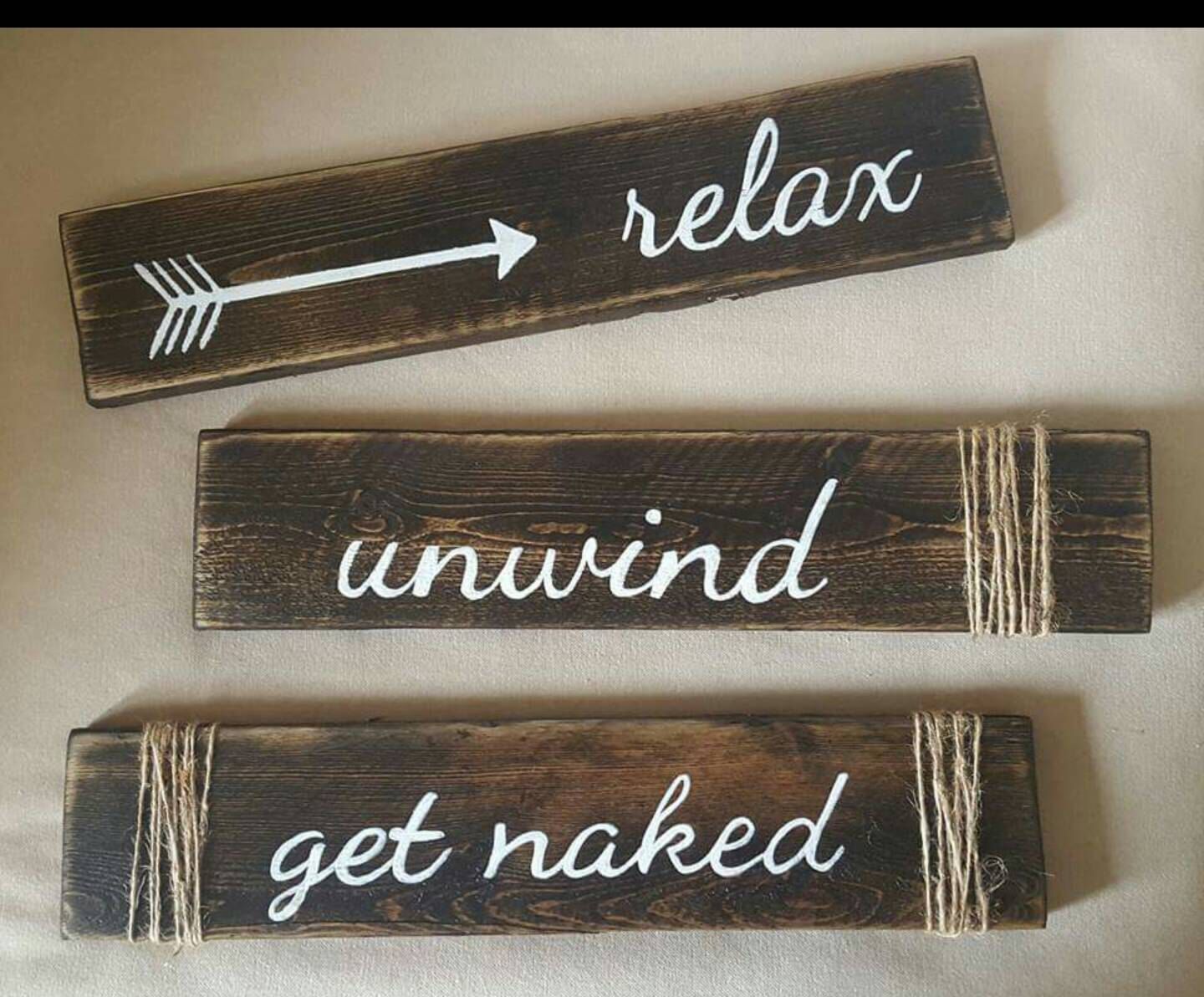Relax, Unwind, Get Naked | Bathroom Decor | Rustic Wood Sign | Bathroom Rules | Get Naked Sign | Wood Sign | Made in Canada -   25 diy bathroom signs
 ideas