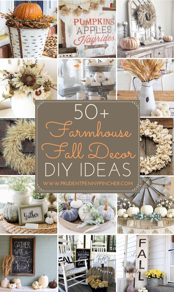 50 Farmhouse Fall Decor Ideas -   25 diy decorations country
 ideas