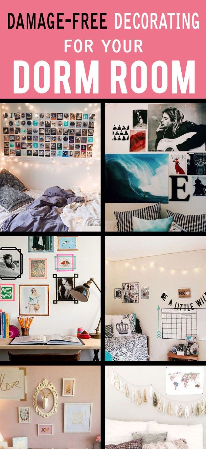 How To Decorate Your Dorm Walls Without Causing Damage -   25 dorm decor wall
 ideas