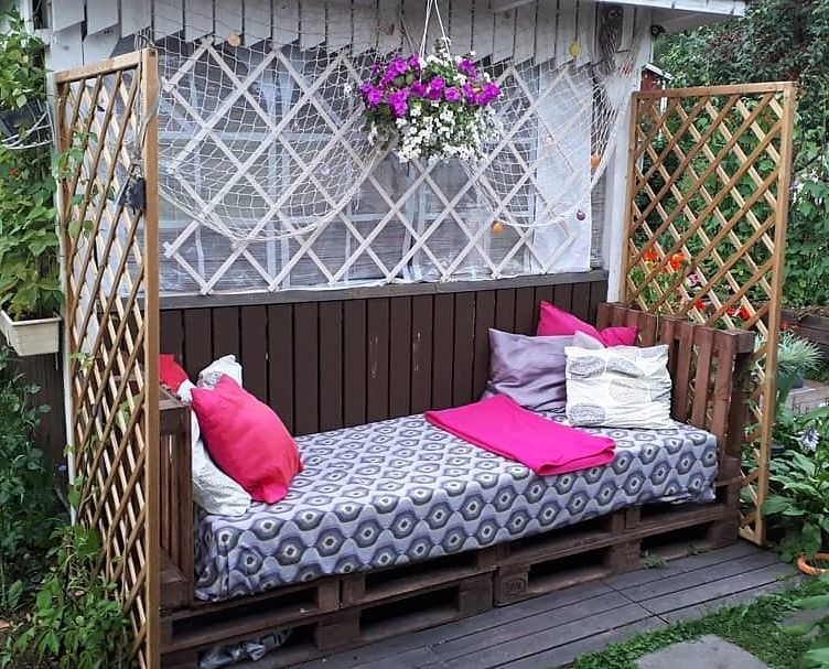 Creative Ideas with Wooden Pallets at Home -   25 garden seating pallets
 ideas