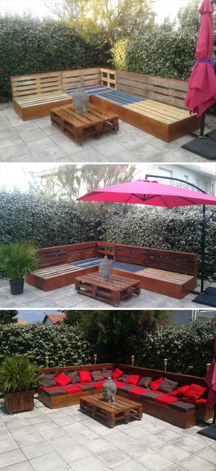Amazing Uses For Old Pallets - 13 Pics -   25 garden seating pallets
 ideas