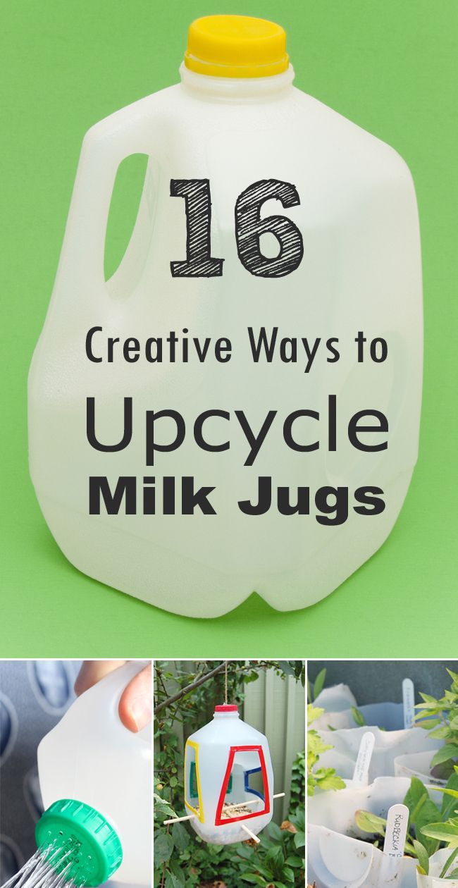 16 Creative Ways to Reuse and Upcycle Milk Jugs -   25 garden water milk jug ideas