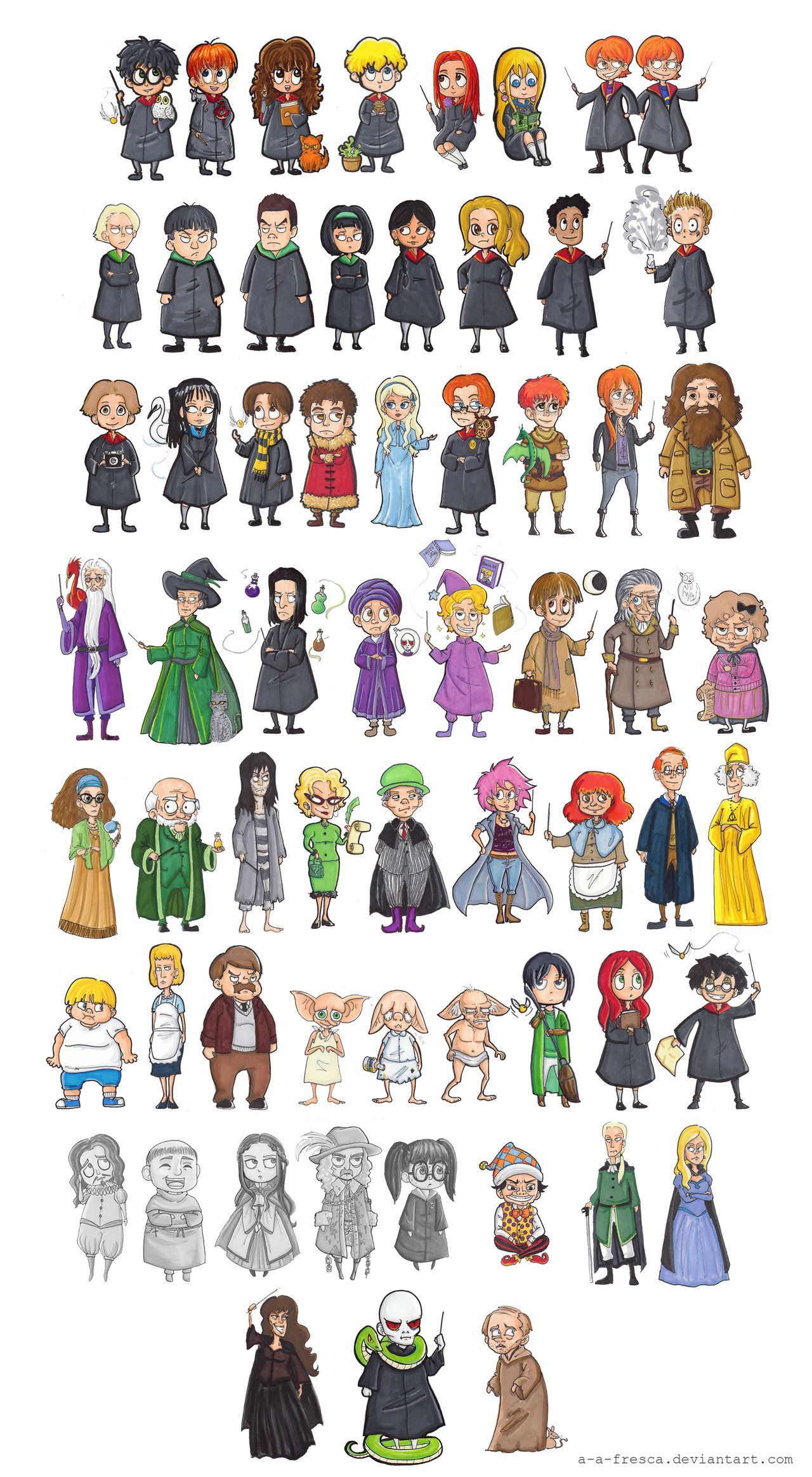 Harry Potter - Characters by A-A-Fresca.deviantart.com on @deviantART -   25 harry potter characters
 ideas