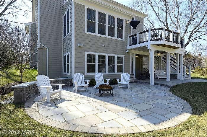 Connect using upper deck and screened in porch below.  Like the finished under deck and stone patio. -   25 upper deck decor
 ideas