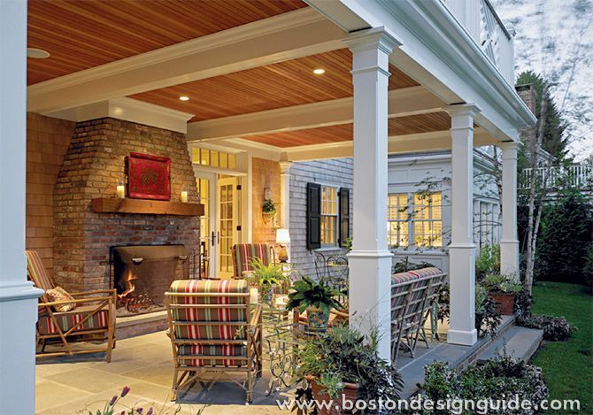 Architecture by Ahearn | Schopfer and Associates creates an outdoor living space. -   25 upper deck decor
 ideas