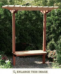 8 garden bench trellis
 ideas