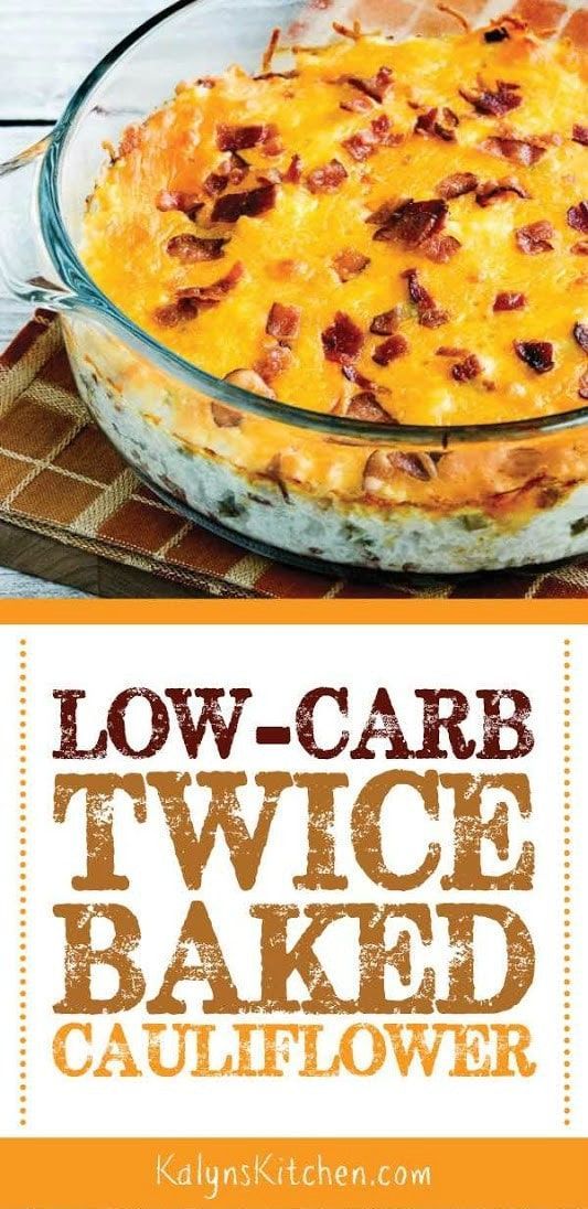 Low-Carb Twice-Baked Cauliflower (Video) -   17 low carb cauliflower
 ideas