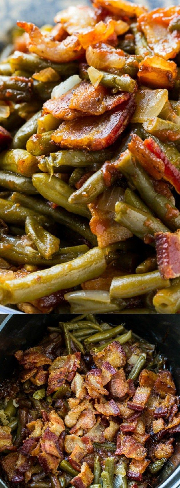 Slow Cooker Barbequed Green Beans Longpin -   17 vegetable recipes slow cooker
 ideas