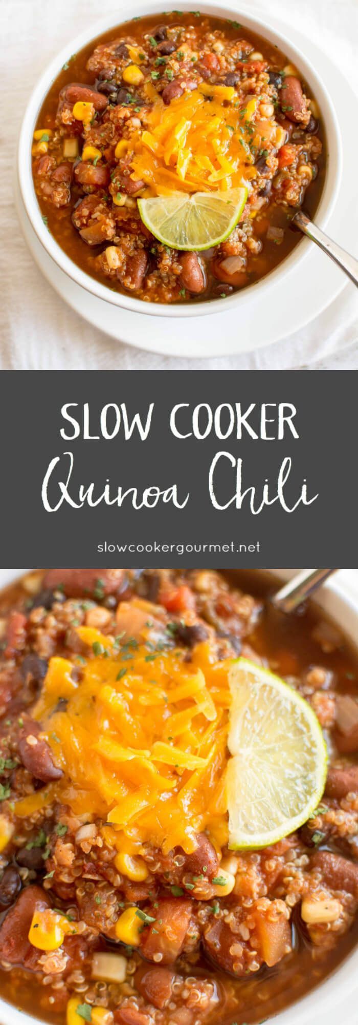 How about a delicious vegetarian chili that is loaded up with lots of healthy protein and just happens to be super delicious? -   17 vegetable recipes slow cooker
 ideas