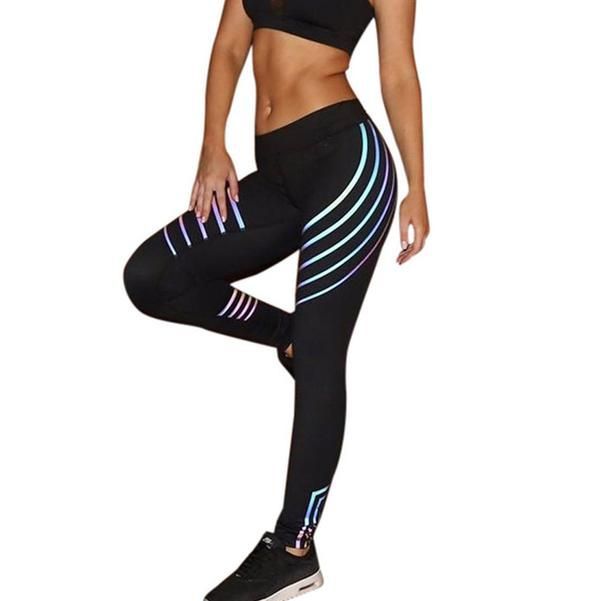 Glow-in-the-Dark Stretch-Knitted Yoga Leggings - Limited Edition -   19 fitness fashion leggings
 ideas