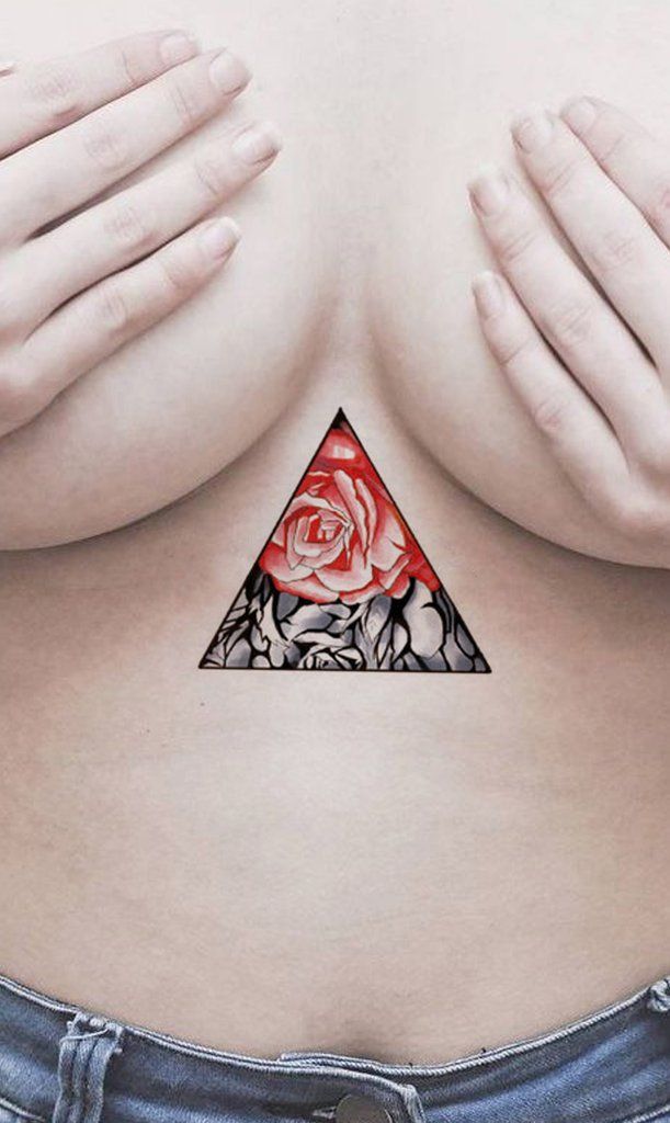 19 underboob tattoo watercolor
 ideas