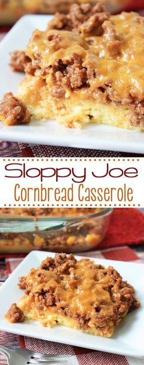 Sloppy Joe Cornbread Casserole -   21 corn bread recipes
 ideas