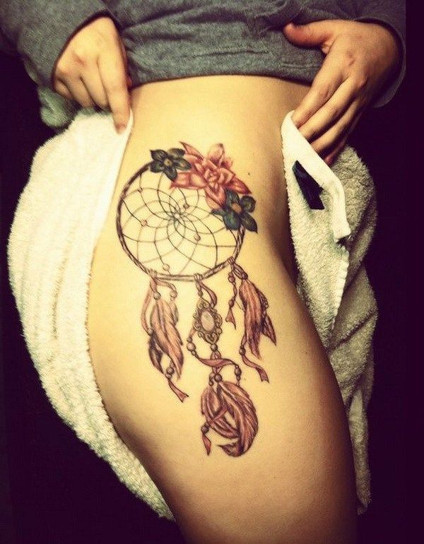 45+ Dreamcatcher Tattoo Design Ideas -   21 dream catcher ankle tattoo
 ideas