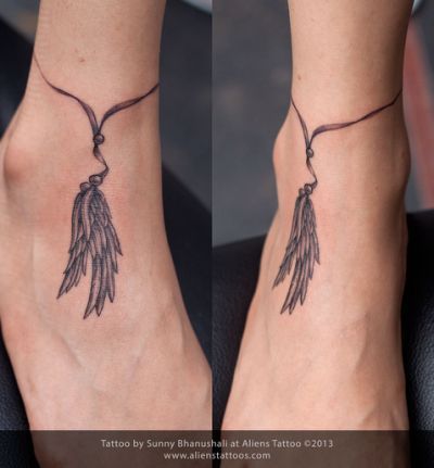 25+ Best Ideas about Feather Ankle -   21 dream catcher ankle tattoo
 ideas