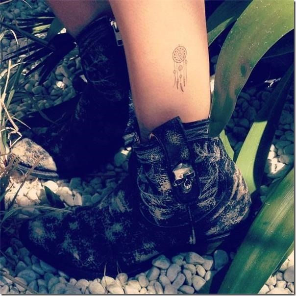 Dream filter tattoos -   21 dream catcher ankle tattoo
 ideas