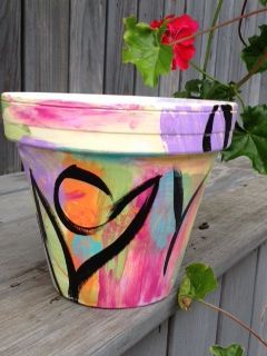Funky terra cotta garden pot! -   21 funky garden pots
 ideas