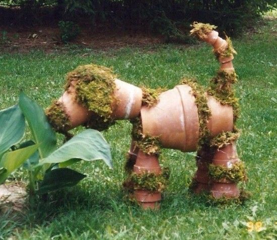 22 Tiermodelle zum Basteln im Terrakottatopf, zum Verzieren des -   21 funky garden pots
 ideas