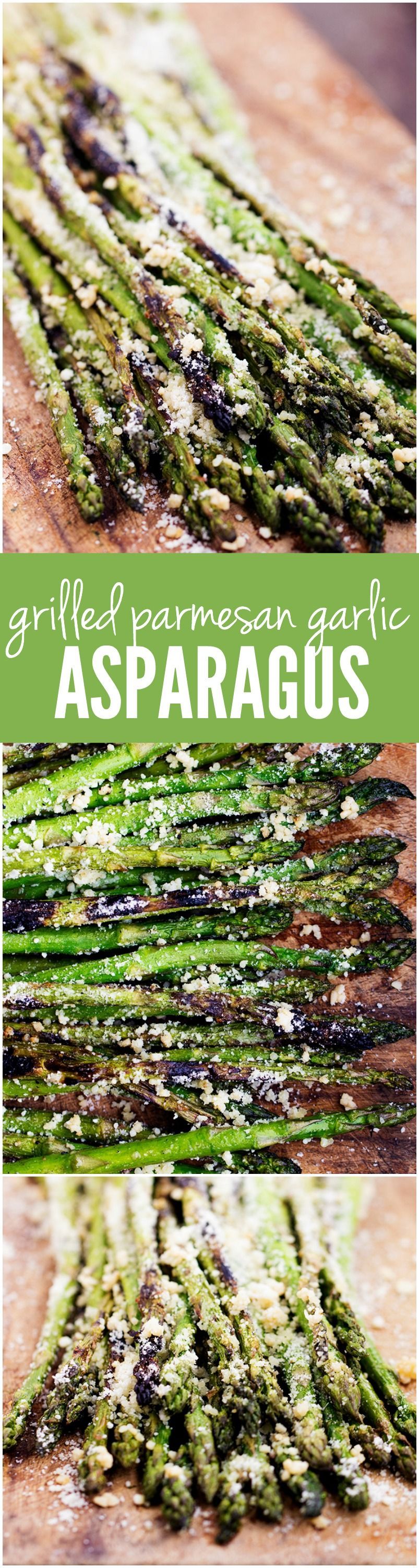 This Grilled Parmesan Garlic Asparagus is the BEST side! The smoky charred edges add so much delicious flavor to this tender asparagus! -   21 grilled asparagus recipes
 ideas