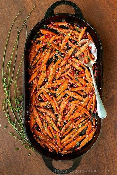 Honey-Maple Roasted Carrots -   21 thanksgiving recipes carrots
 ideas