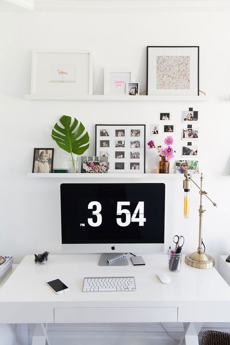 12 Chic Desk Organizing Ideas to Kick Off a Clutter-Free Year -   22 desk decor shelves
 ideas