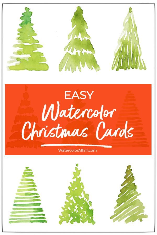 Easy watercolor Christmas card tutorial. Make your own watercolor cards for your friends & family... -   22 diy painting watercolor
 ideas