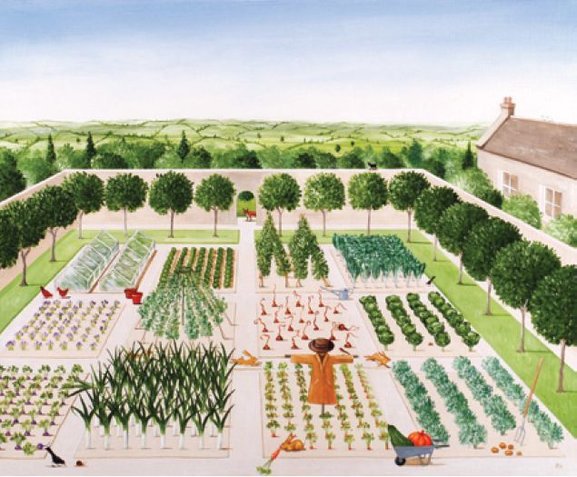 Rebecca Campbell - The Kitchen Garden (card in Waterstones) -   22 kitchen garden drawing
 ideas