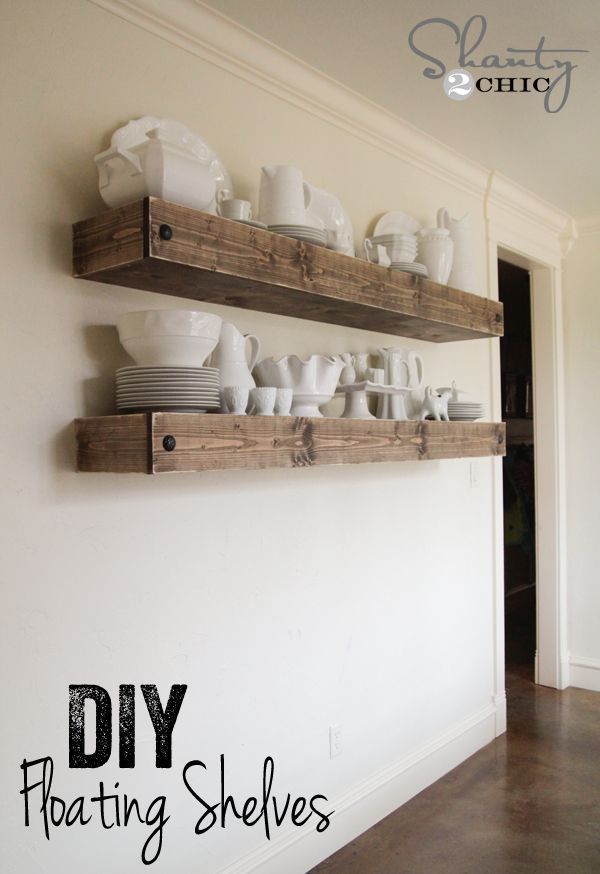 DIY Floating Shelf Plans for the Dining Room -   22 shelves decor tutorials
 ideas