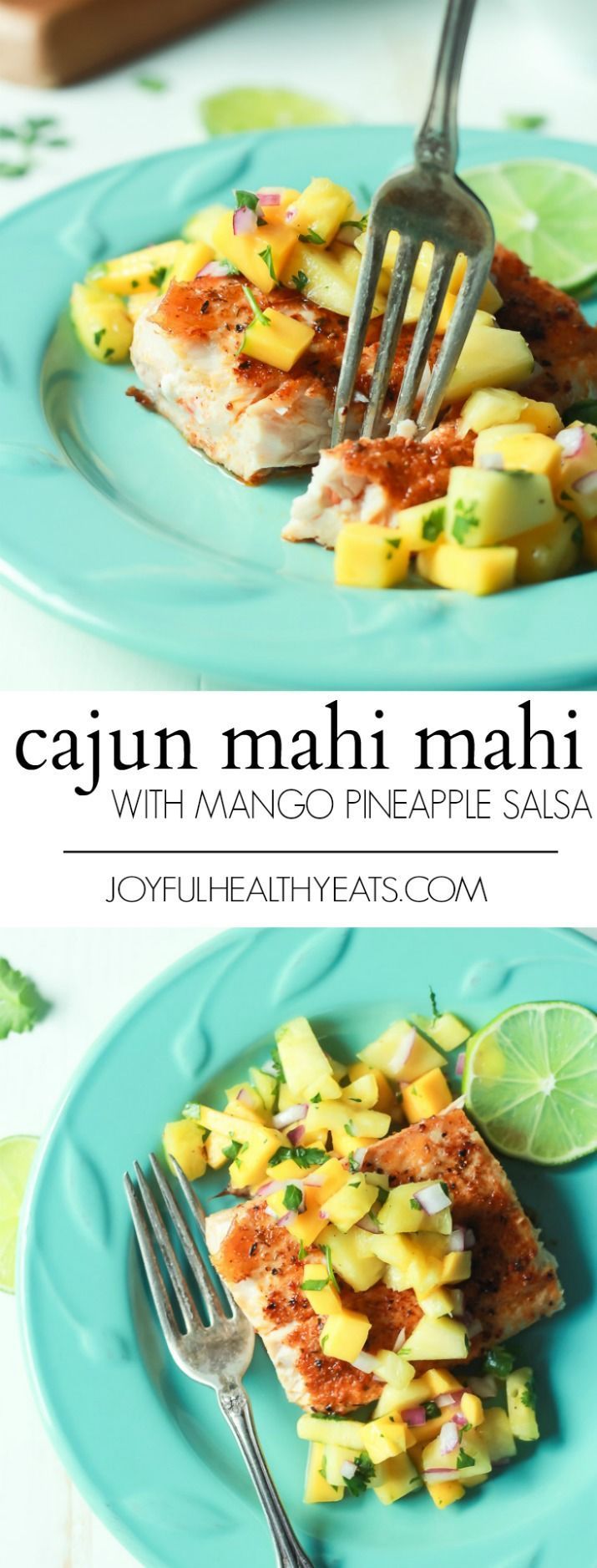 Cajun Mahi Mahi with Mango Pineapple Salsa -   22 summer fish recipes
 ideas