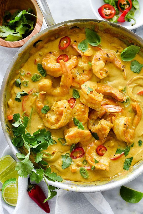Shrimp In Thai Coconut Sauce -   22 thai shrimp recipes
 ideas