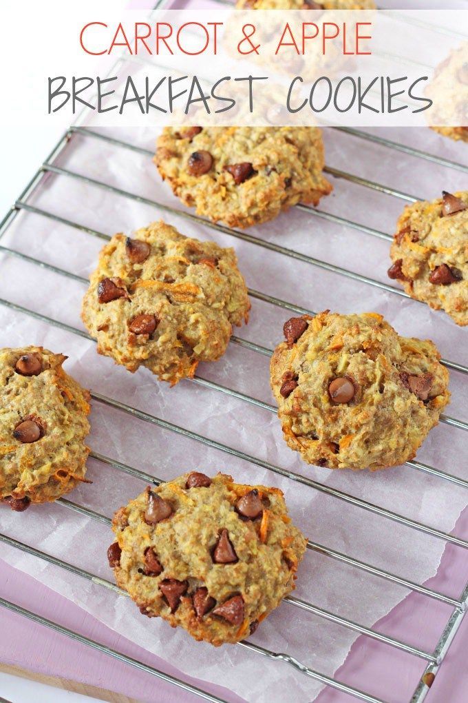 Vegetable Cookies?! A delicious breakfast cookie recipe, packed full of healthy oats, carrots, apples and banana. Great for picky eaters! -   22 vegetable recipes for picky eaters
 ideas