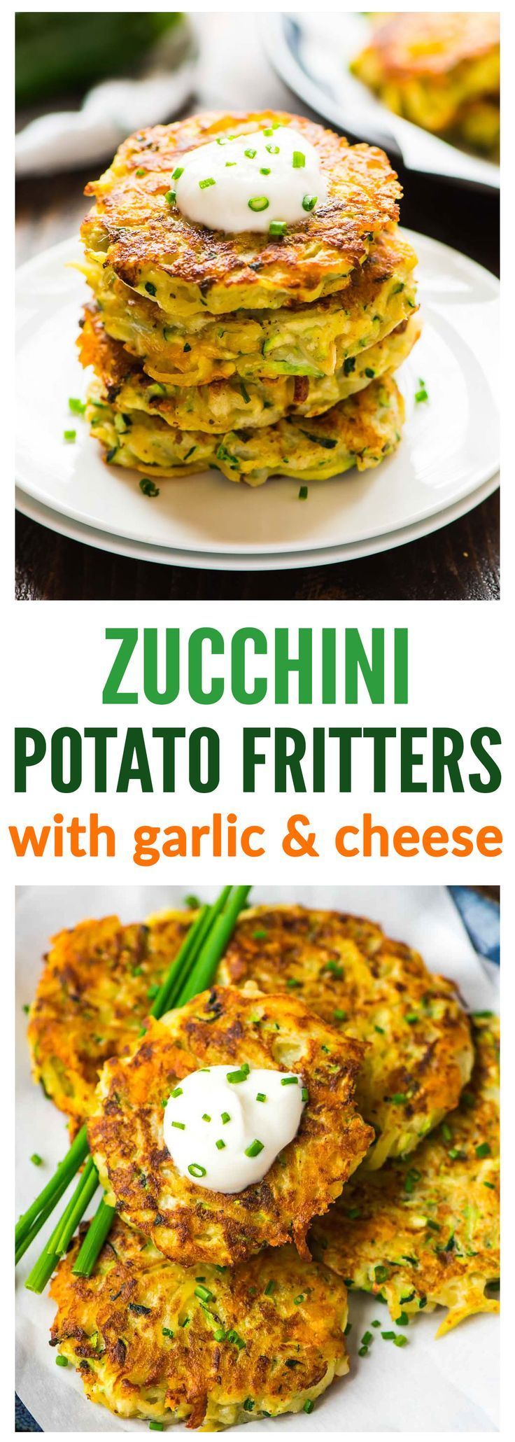 Cheesy Zucchini Potato Fritters. Picky eaters love these! Get kids to eat their veggies with this fast, easy recipe. Crispy on the outside, tender on the inside, with lots of cheese! Recipe at wellplated.com | @wellplated @picknsavestores -   22 vegetable recipes for picky eaters
 ideas