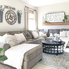 99 Comfy Farmhouse Living Room Decor And Design Ideas -   23 apartment decor rustic
 ideas