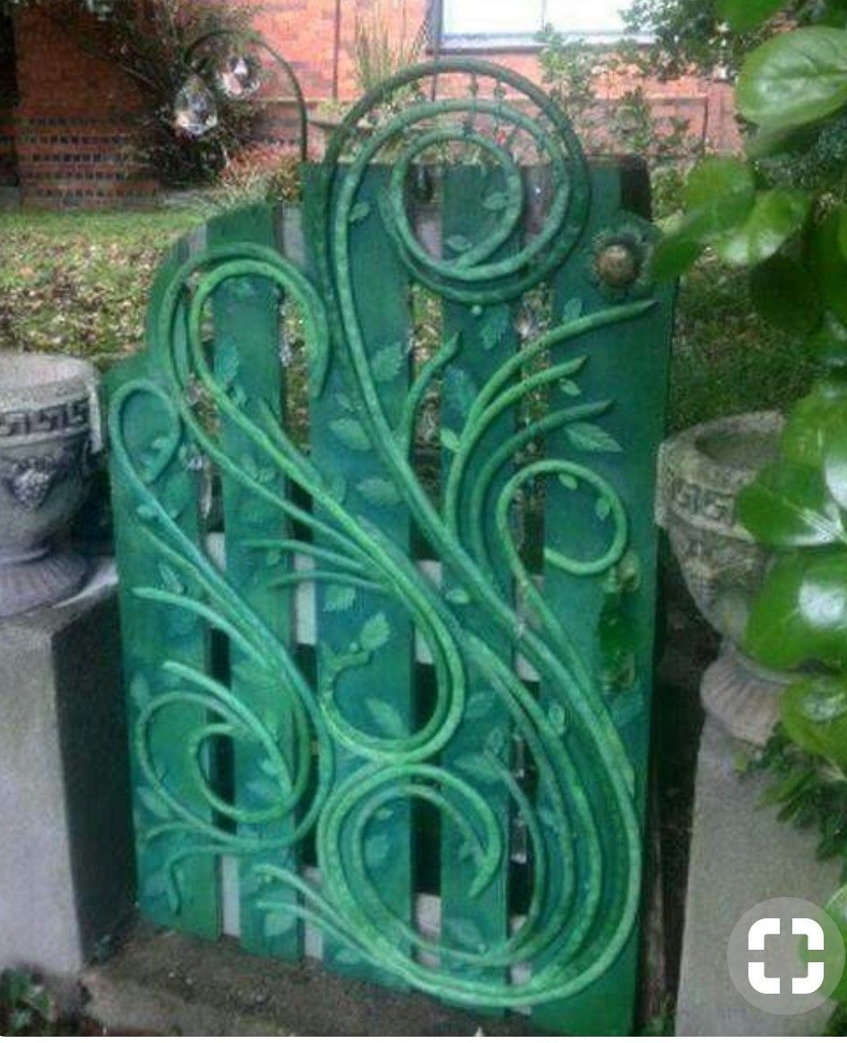 Old hose repurposed -   23 beautiful garden gate
 ideas