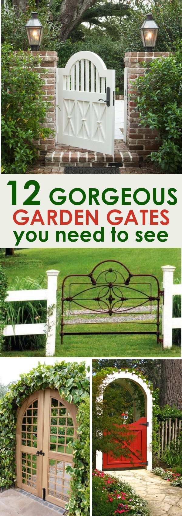 Garden Gates: 12 Garden gates for you to drool over and build yourself! These garden gate ideas will inspire you and help you create the most beautiful garden space for your home. -   23 beautiful garden gate
 ideas