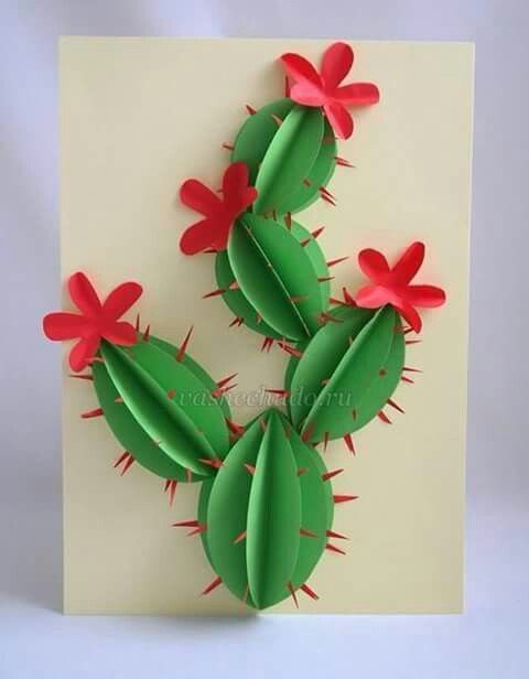 Kartondan kakt?s                                                                                                                                                      More -   23 diy paper cactus
 ideas