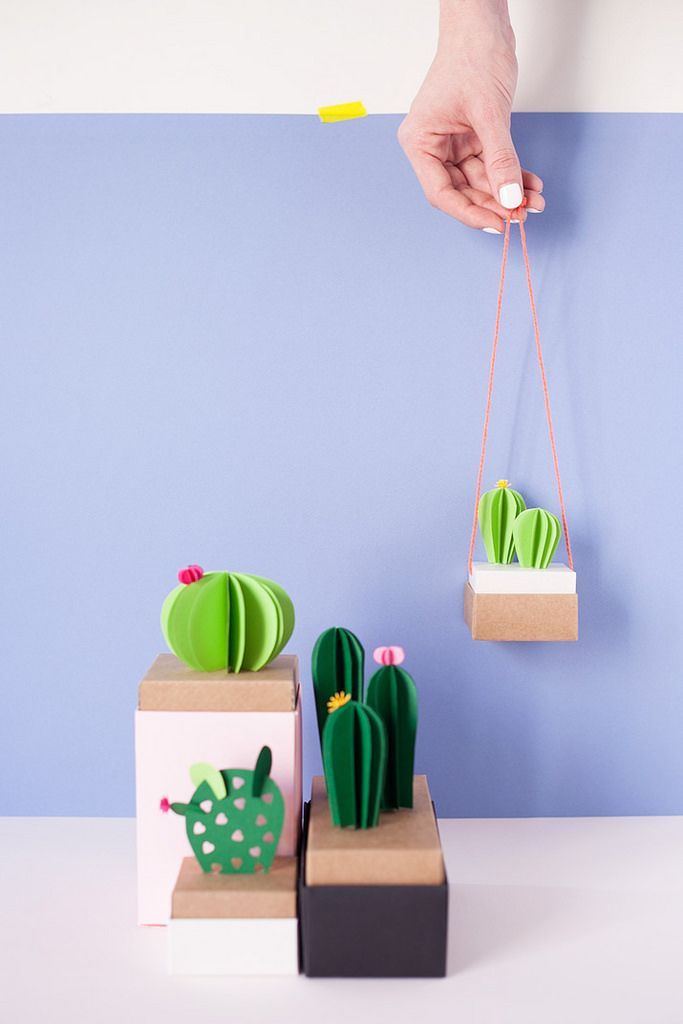 23 diy paper cactus
 ideas