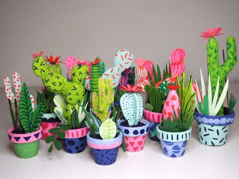DIY Paper Cactus -   23 diy paper cactus
 ideas