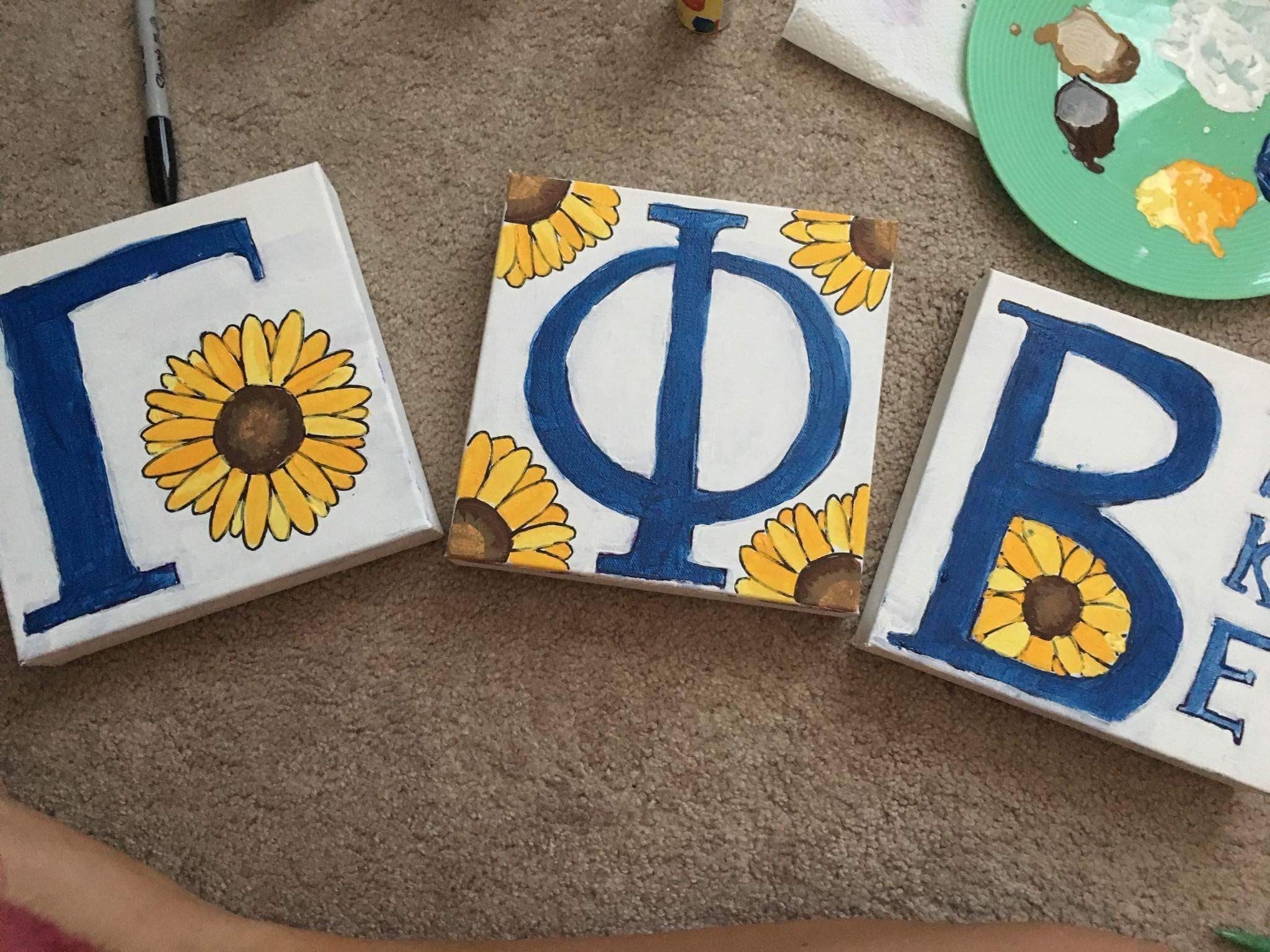 23 greek letter crafts
 ideas