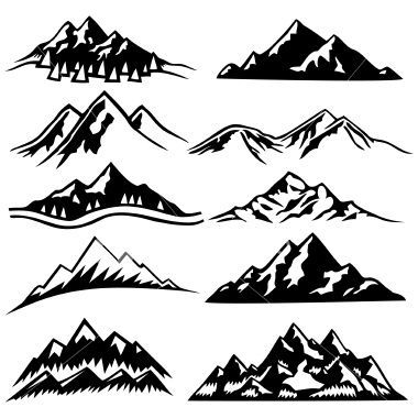 Mountain Ranges -   23 mountain hip tattoo
 ideas