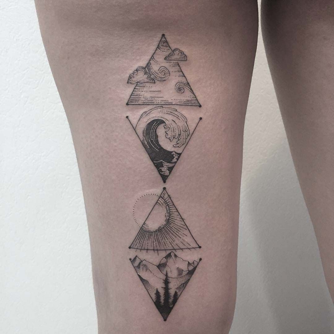 23 mountain hip tattoo
 ideas