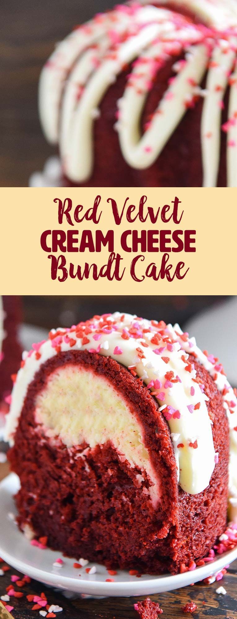 Red Velvet Cream Cheese Bundt Cake -   23 red velvet cheesecake recipes
 ideas