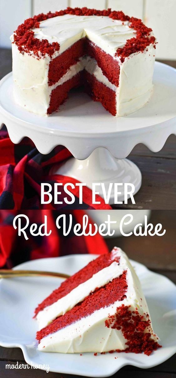 Red Velvet Cake. The best red velvet cake recipe ever. Moist and tender red velvet cake with sweet cream cheese frosting. The perfect red velvet cake recipe. www.modernhoney.com -   23 red velvet cheesecake recipes
 ideas