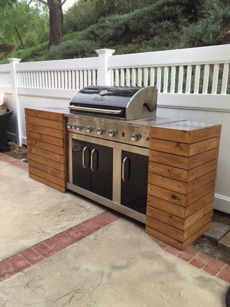 Barbecue/BBQ Quick Built-in | Do It Yourself Home Projects from Ana White -   23 small garden bbq
 ideas