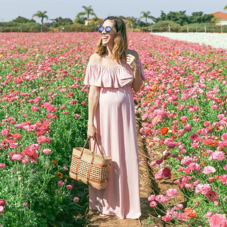 Pink Maxi Dress from Ingrid & Isabel -   23 spring style maternity
 ideas
