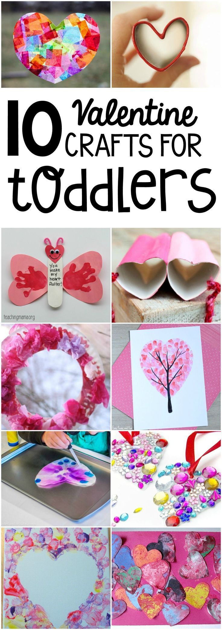 10 Valentine Crafts for Toddlers -   24 arts and caft
 ideas